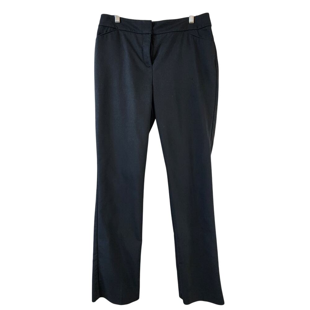 Chico's So Slimming Straight Leg Pants Women Size 0/US 4 Black Stretch